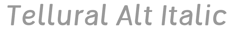 Tellural Alt Italic